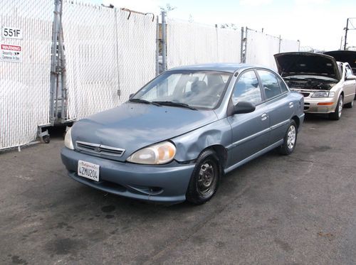 2001 kia rio, no reserve