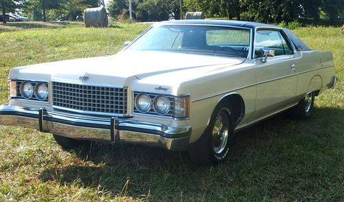 1973 mercury monterey custom 6.6l windsor white new blue top 2door