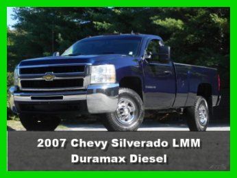 2007 chevrolet chevy 3500hd regular cab long bed 4x4 4wd 6.6l lmm duramax diesel