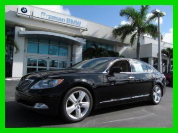 08 obsidian black 4.6l v8 ls-460l lwb sedan *parking guidance *navigation*low mi