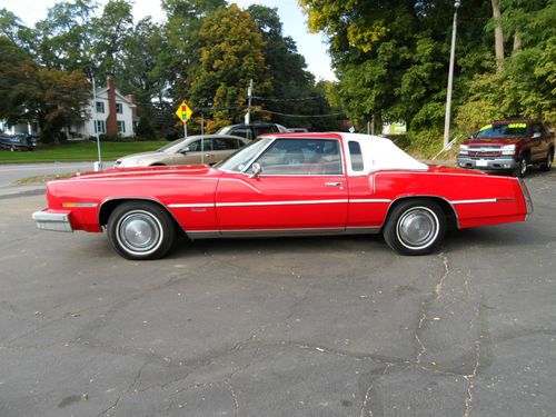 1978 oldsmobile toronado brougham coupe 2-door 6.6l 36k miles red with red nice