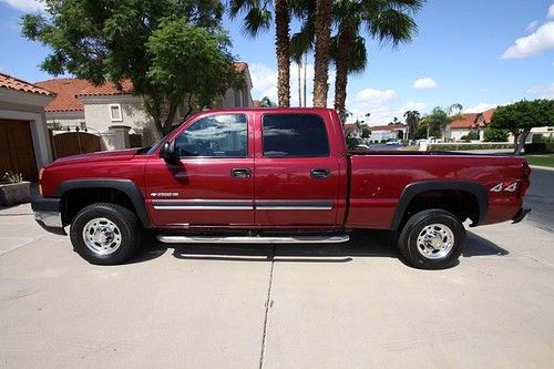 Chevrolet silverado lt 2500hd crew cab 4x4 56k mi extended warranty all original