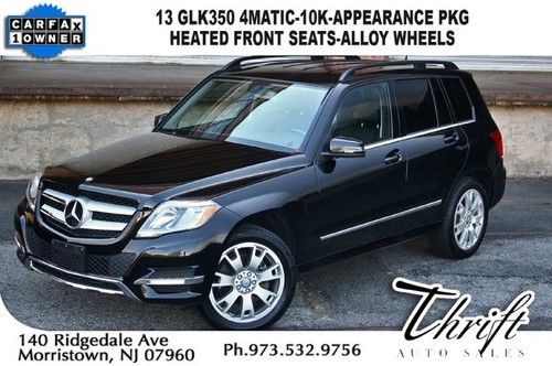 13 glk350 4matic-10k-appearance pkg-heated front seats-alloy wheels-