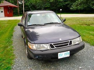 1997 SAAB 900S, dark blue 2 door hatch back, tan leather interior & moon roof, US $1,500.00, image 4
