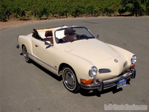 1974 vw karmann ghia convertible documented 1-owner, 68k original miles, califor