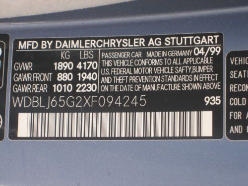 1999 98 00 01 02 MERCEDES BENZ CLK 320 1OWN NON SMOKER ONLY 56K MILES NO RESERVE, image 43