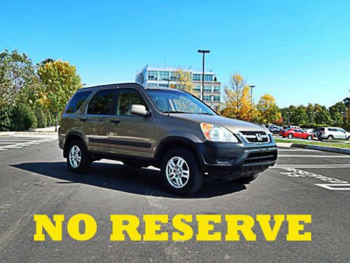 2003 honda cr-v ex one owner 4wd gas saver  wow no reserve auction!!!