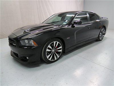 2013 dodge charger srt-8 black leather navigtion 6.4l sunroof back up camera