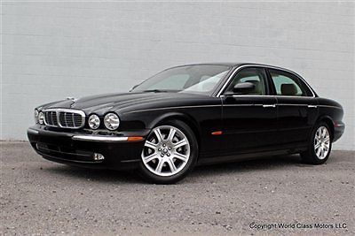 1-owner 2005 jaguar xj8l black sunroof leather low mi! 03 04 06 07 s-type x-type