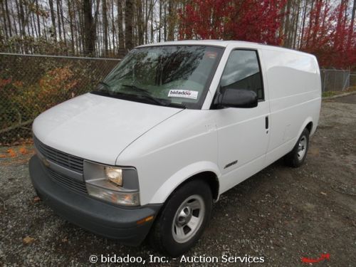 Chevrolet astro cargo work van 4.3l auto storage bins compartments bidadoo