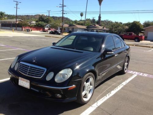 2004 mercedes benz e class e500 navigation, dynamic chair, amg kit, sports pkg