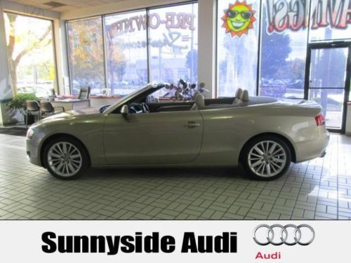 2010 audi a5 2.0t premium plus quattro cabriolet led&#039;s bluetooth certified 40k