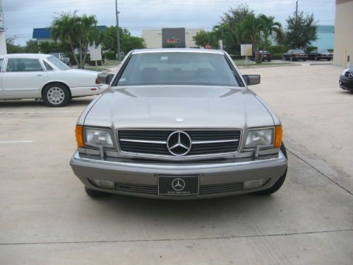 1987 tan metallic mercedes 560sec