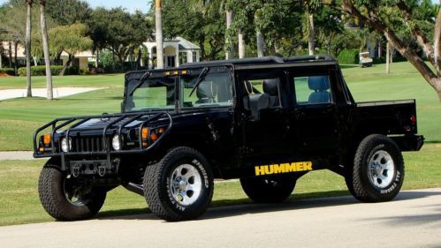 1995 hummer h1 open top with 6.5l turbo diesel american general quality suv