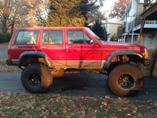 1991 jeep cherokee laredo sport utility 4-door 4.0l lifted