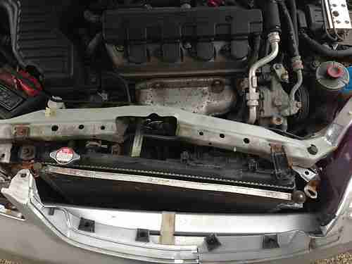 2001 Honda Civic EX Coupe 1.7L DAMAGE LOW MILES NEEDS BODY WORK NO RESERVE, image 3