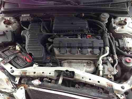 2001 Honda Civic EX Coupe 1.7L DAMAGE LOW MILES NEEDS BODY WORK NO RESERVE, image 5