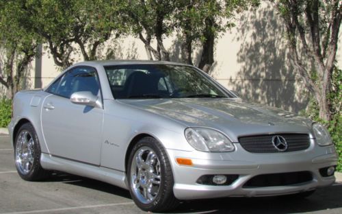 02 mercedes benz slk32 amg leather dual power seats sport cd player clean