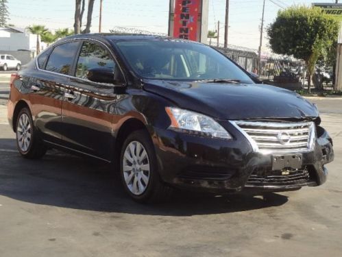 2013 nissan sentra 2.0 s damaged salvage manual trans runs! economical wont last