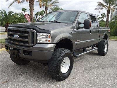 Srw lifted xlt sport leather diesel 4x4 crew short alloys xnice truck fl