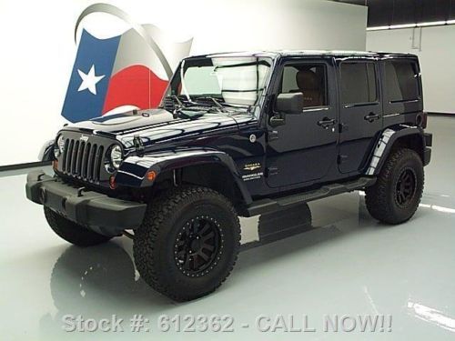 2013 jeep wrangler unltd sahara 4x4 hard top lifted nav texas direct auto