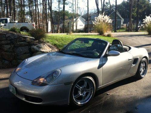 1997 porsche boxster, 5 speed manual, silver exterior, black interior