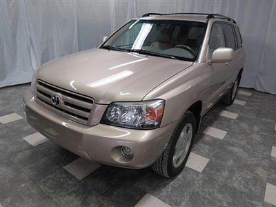 2004 toyota highlander limited awd 71k leather 3rd row sunrood loaded