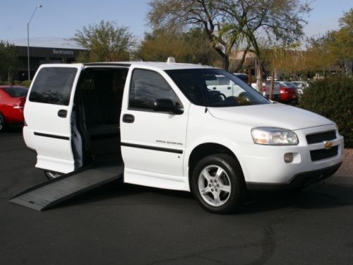 2008 chevrolet uplander wheelchair handicap bruan entervan arizona one owner