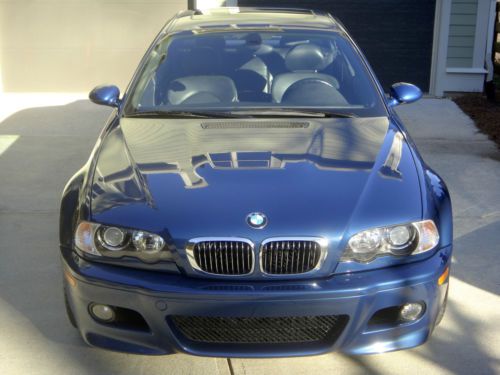 2002 bmw m3 topaz blue coupe 6-speed 100% stock mint!