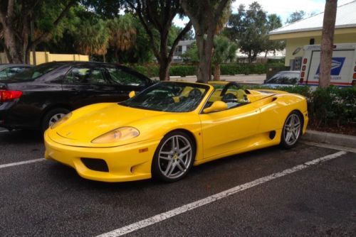 Ferrari 360 spider 6 speed manual challenge stradale bumper 19&#034;  modena wheels 6