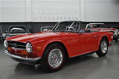 16356 actual mile two owner rare air conditioned early tr6