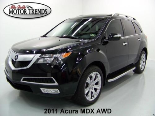 2011 acura mdx awd navigation dvd rearcam advance pkg htd ac seats 26k