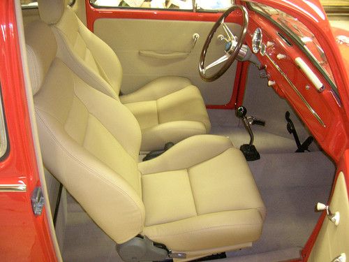 1966 volkswagen beetle - resto/show vw bug (no bus) porsche red with fuchs