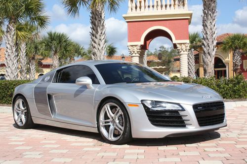 2008 audi r8 coupe r-tronic silver/black