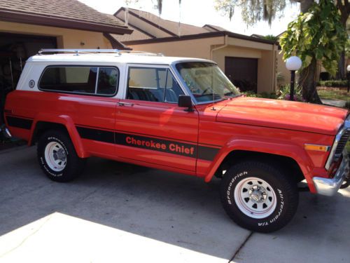 Cherokee chief s 1979 fuel injected in great condition from tahoe now in florida