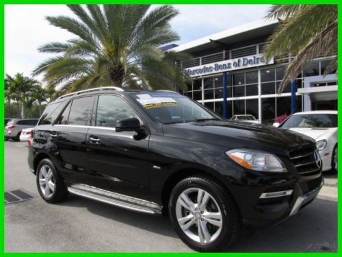 12 certified black ml-350 4-matic awd suv *heated leather seats *navigation