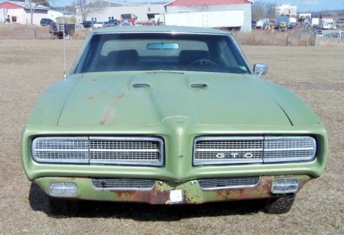 69 1969 pontiac gto 400 4 speed matching numbers garage barn find factory orig.