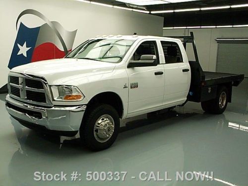 2011 dodge ram 3500 4x4 crew diesel dually flatbed 64k texas direct auto