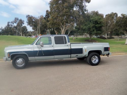 Chevrolet 1979 i ton crew cab 4 door dually dualie 454 automatic silverado truck