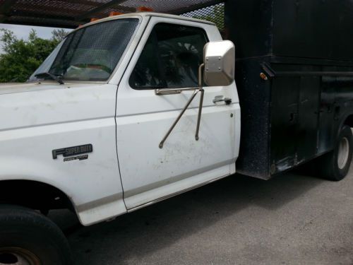 Utility service truck power stroke diesel
