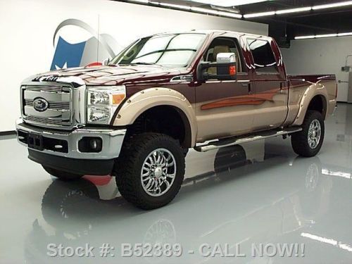 2011 ford f-250 lariat crew 4x4 lift diesel sunroof nav texas direct auto