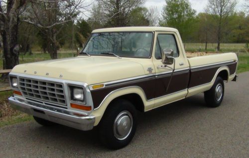 1979 ford f350 truck ranger xlt 2wd 460/auto ps/pb/ac ziebart treated / 140&#034; wb