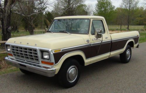 1979 ford f350 truck ranger xlt 2wd 460/auto ps/pb/ac ziebart treated / 140&#034; wb