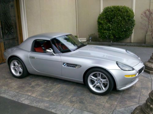 2002 bmw z8 silver/red