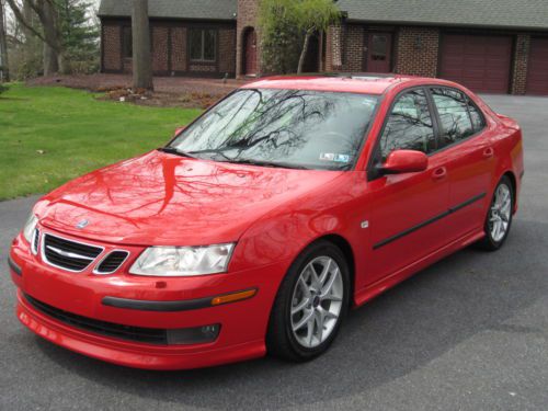 2007 saab 9-3 aero sportsedan 2.8 v-6 turbo 250hp 6-speed 26mpg clean carfax new