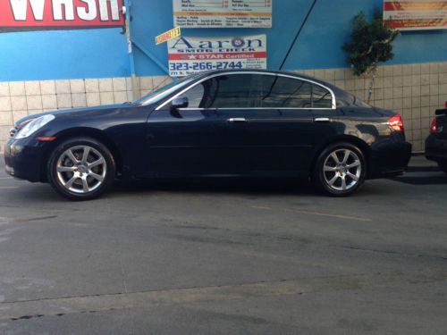 2005 infiniti g35 sedan blue with under 100,000 miles