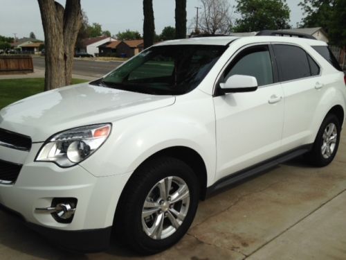 2012 chevy equinox lt awd  v6 3.0l white