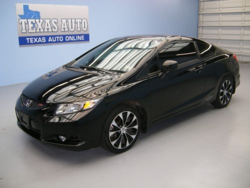 We finance!!!  2013 honda civic si coupe sunroof 6-speed 14k mls texas auto