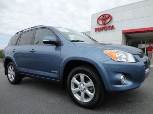 Certified 2011 rav4 limited 4wd v6 heated leather sunroof 1 owner video 4x4 blue