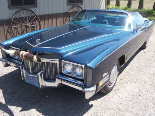 1972 cadillac eldorado convertible car cruiser classic collector project